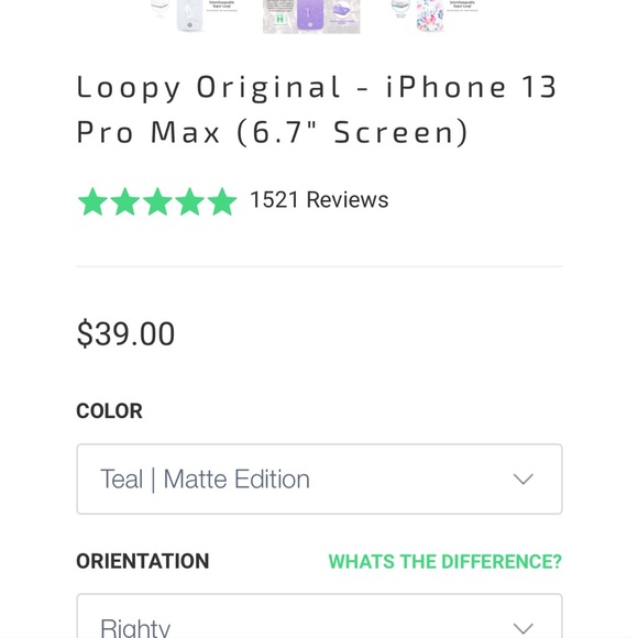 iPhone 13 Pro Max case. Fits righty! Only used for a little bit. - Picture 3 of 3